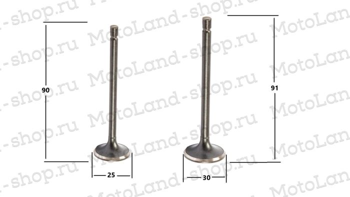 Клапаны ГРМ 156FMI (CB125D) (компл=2шт)