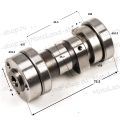 Распредвал 154FMI/154FMI-2 (S125)(54*54) 125см3 ZS X-TECH Распредвал 154FMI/154FMI-2 (S125)(54*54) 125см3 ZS X-TECH