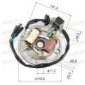 Статор генератора 156FMJ140см3 YX140 (W063) X-TECH Статор генератора 156FMJ140см3 YX140 (W063) X-TECH