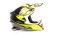Шлем мото кроссовый HIZER B6195 №2 (L) black/yellow