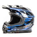 Шлем мото кроссовый HIZER B6196 №2 (L) black/blue Шлем мото кроссовый HIZER B6196 №2 (L) black/blue