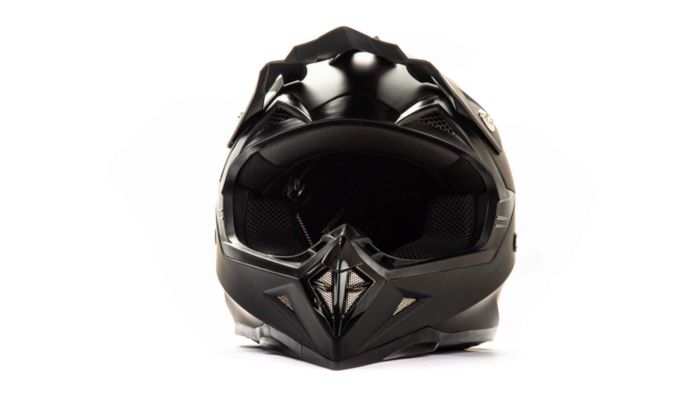 Шлем мото кроссовый HIZER 615 №2 (L) matt black