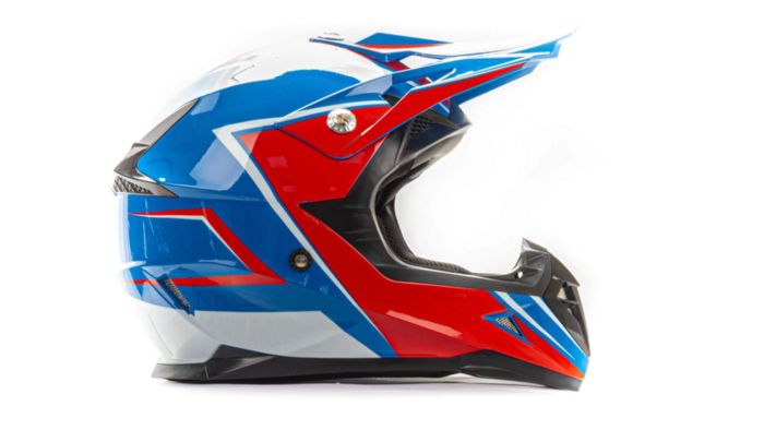 Шлем мото кроссовый HIZER 615 №5 (L) blue