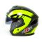 Шлем мото открытый HIZER J222 №2 (XL) black/yellow (2 визора)
