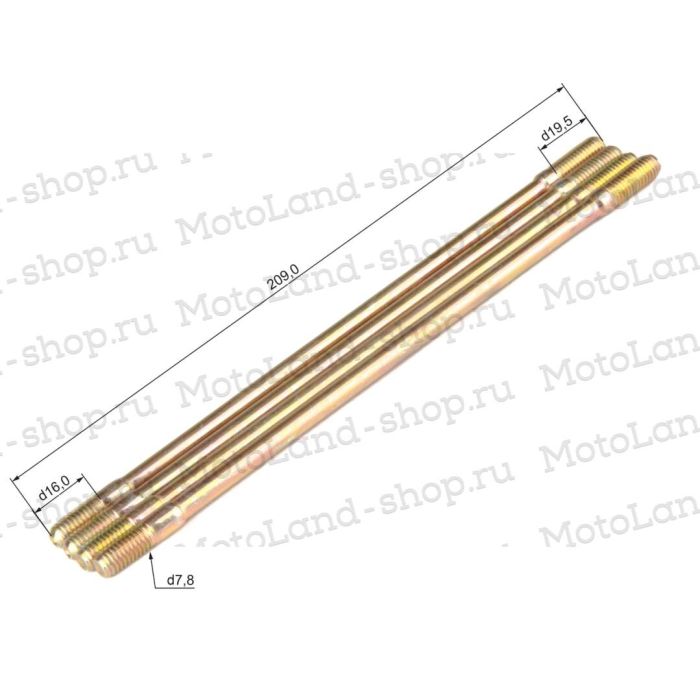Шпилька ЦПГ 161QMK-B2 200см3 (компл.=4шт) с реверсом