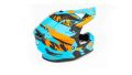 Шлем мото кроссовый GTX 633 №2 (XL) BLUE/ORANGE BLACK Шлем мото кроссовый GTX 633 №2 (XL) BLUE/ORANGE BLACK