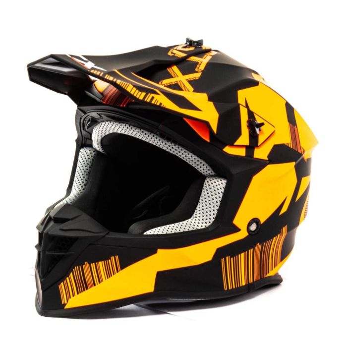 Шлем мото кроссовый GTX 633 №5 (L) BLACK/FLUO ORANGE