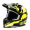 Шлем мото кроссовый GTX 633 №6 (M) BLACK/FLUO YELLOW