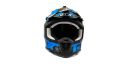 Шлем мото кроссовый GTX 633 №9 (XL) BLACK/BLUE GREY Шлем мото кроссовый GTX 633 №9 (XL) BLACK/BLUE GREY