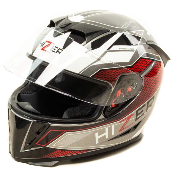 Шлем мото интеграл HIZER J5311 №3 (L) gray/white