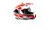 Шлем мото мотард HIZER J6802 №5 (M) white/red (2 визора)