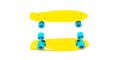 Скейтборд KROSTEK 17" PC17 №1 / YELOW Скейтборд KROSTEK 17" PC17 №1 / YELOW