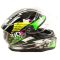 Шлем мото интеграл GTX 578S №1 (S) BLACK / FLUO GREEN YELLOW подростковый