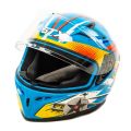 Шлем мото интеграл GTX 578S №2 (S) BLUE / ORANGE YELLOW подростковый Шлем мото интеграл GTX 578S №2 (S) BLUE / ORANGE YELLOW подростковый