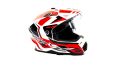 Шлем мото кроссовый HIZER J6801 №5 (XL) white/red Шлем мото кроссовый HIZER J6801 №5 (XL) white/red