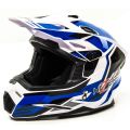 Шлем мото кроссовый HIZER J6801 №6 (L) white/blue Шлем мото кроссовый HIZER J6801 №6 (L) white/blue