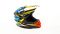 Шлем мото кроссовый HIZER J6803 №4 (M) NEON YELLOW-BLUE