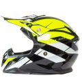 Шлем мото кроссовый HIZER 915 №7 (L) neon/yellow/white Шлем мото кроссовый HIZER 915 №7 (L) neon/yellow/white