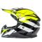 Шлем мото кроссовый HIZER 915 №7 (M) neon/yellow/white