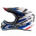 Шлем мото кроссовый HIZER J6805 №1 (S) black/white/blue Шлем мото кроссовый HIZER J6805 №1 (S) black/white/blue