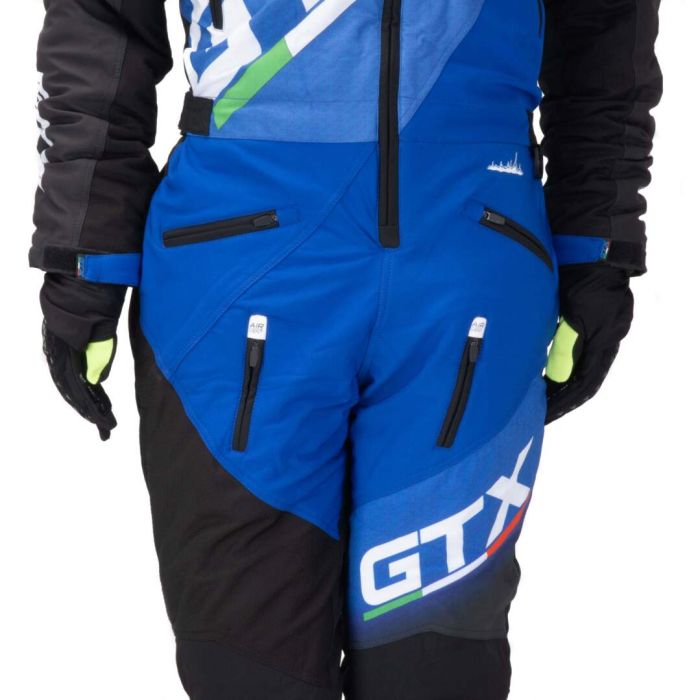 Комбинезон для снегохода GTX №1 black-blue (текстиль) (S)