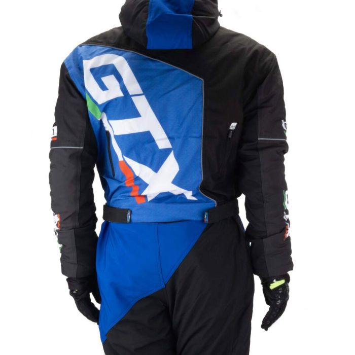 Комбинезон для снегохода GTX №1 black-blue (текстиль) (S)