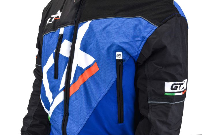 Комбинезон для снегохода GTX №1 black-blue (текстиль) (S)
