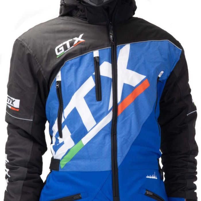 Комбинезон для снегохода GTX №1 black-blue (текстиль) (XXL)