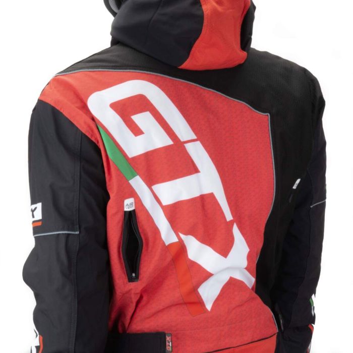 Комбинезон для снегохода GTX №2 black-red (текстиль) (M)