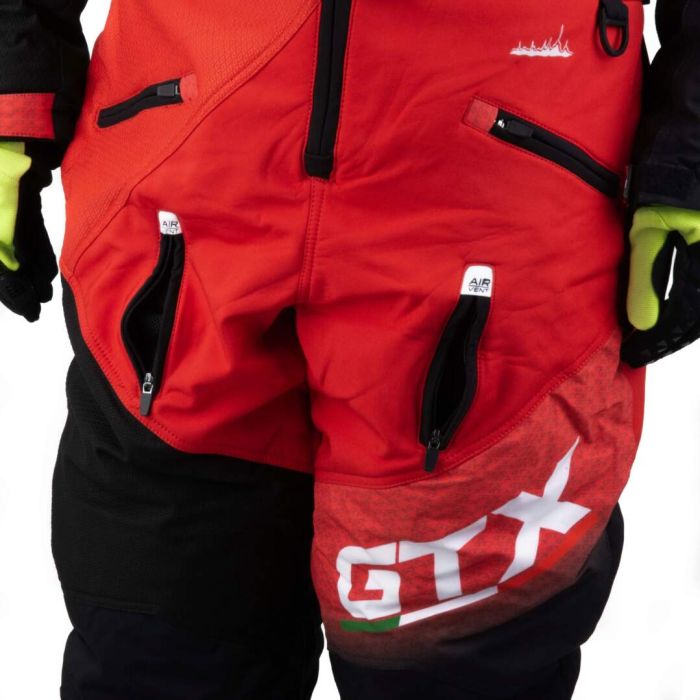 Комбинезон для снегохода GTX №2 black-red (текстиль) (M)