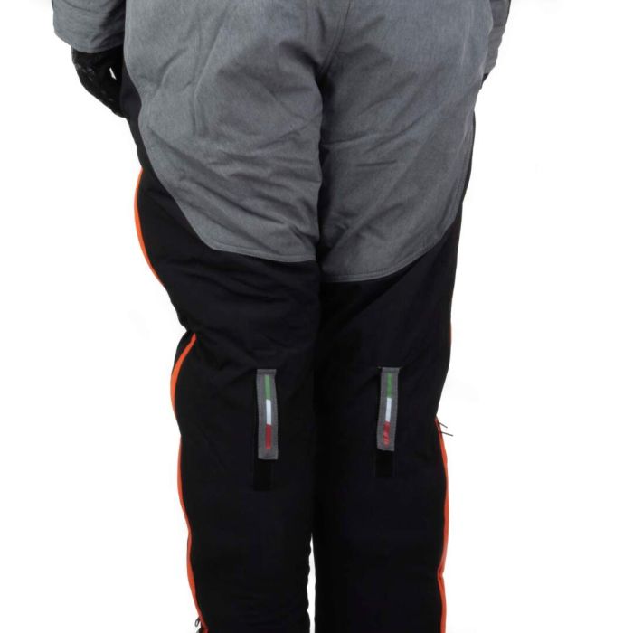 Комбинезон для снегохода GTX №3 black-orange (текстиль) (S)