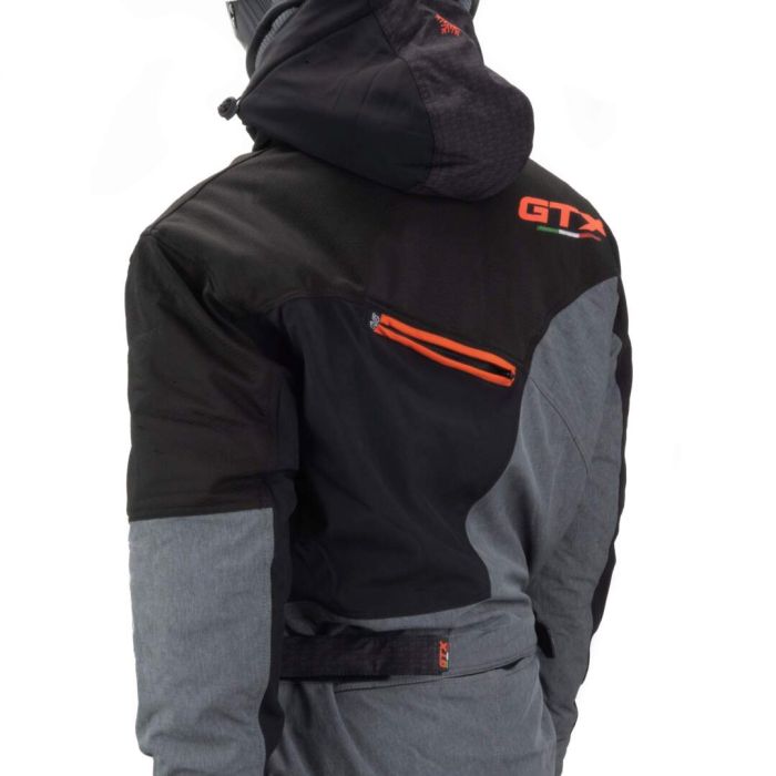 Комбинезон для снегохода GTX №3 black-orange (текстиль) (L)