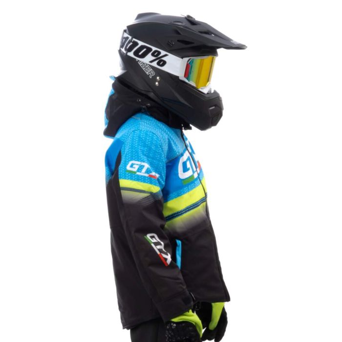 Куртка для снегохода (детская) GTX №4 black-blue (текстиль) (10Y)