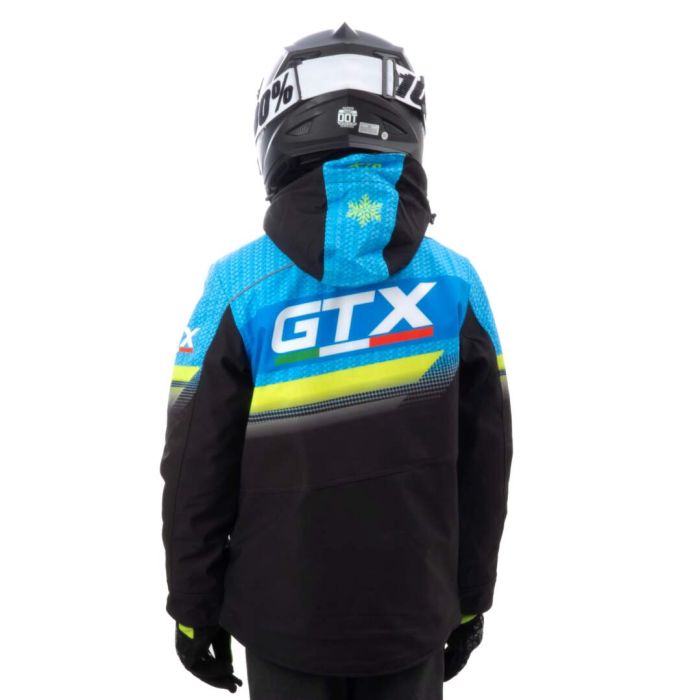 Куртка для снегохода (детская) GTX №4 black-blue (текстиль) (16Y)