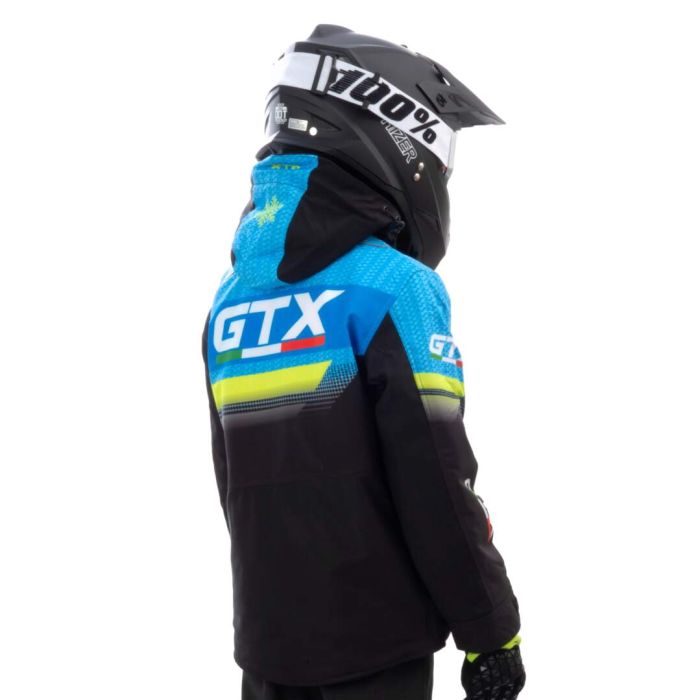 Куртка для снегохода (детская) GTX №4 black-blue (текстиль) (16Y)