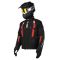 Куртка для снегохода HIZER №1 black-red (текстиль) (XXL)