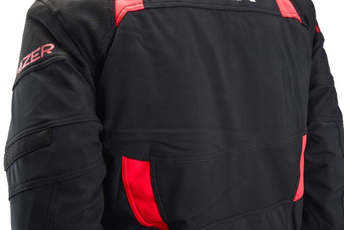 Куртка для снегохода HIZER №1 black-red (текстиль) (XXXL)