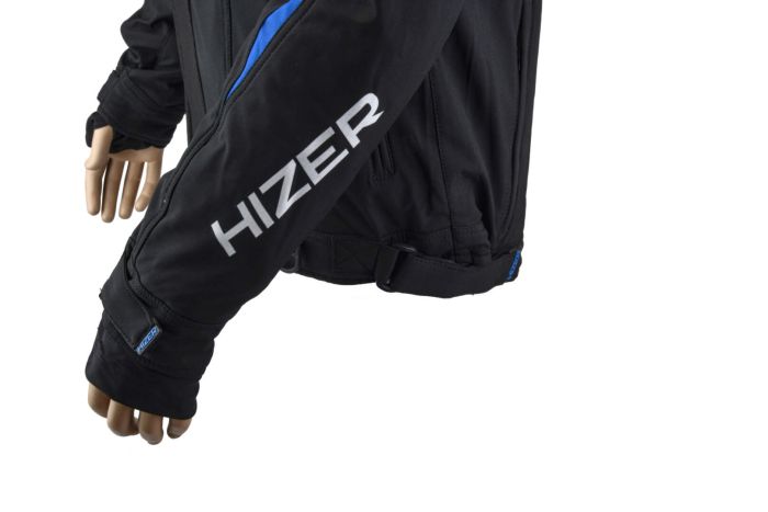 Куртка для снегохода HIZER №2 black-blue (текстиль) (XXXL)