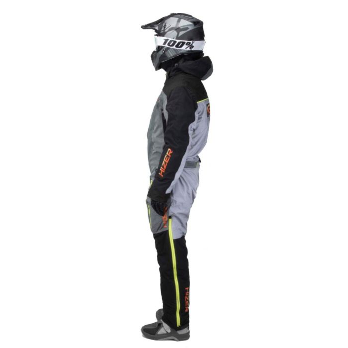 Комбинезон для снегохода HIZER №3 black-gray (текстиль) (XXL)