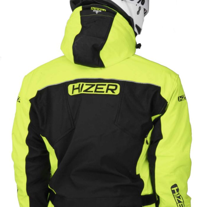 Комбинезон для снегохода HIZER №1 black-yellow (текстиль) (XL)