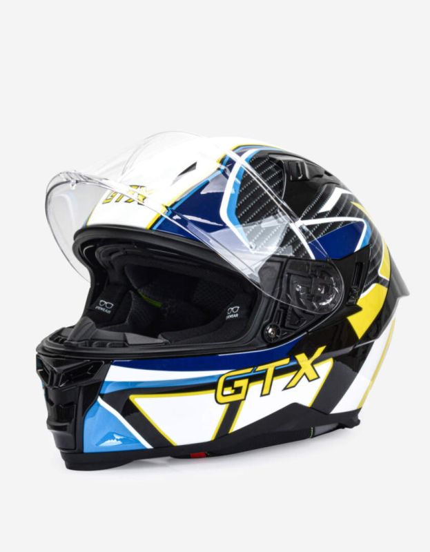 Шлем мото интеграл GTX 910SV №1 (L) BLUE-WHITE