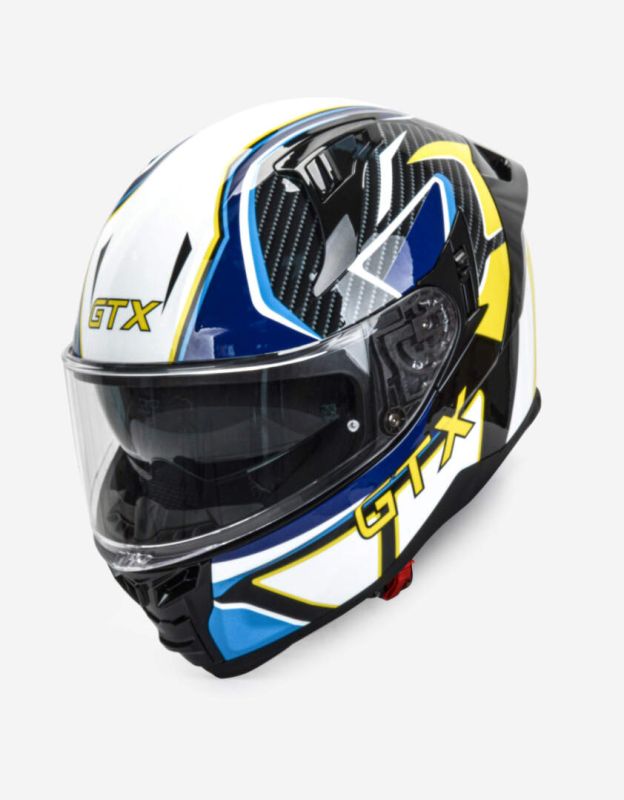 Шлем мото интеграл GTX 910SV №1 (L) BLUE-WHITE