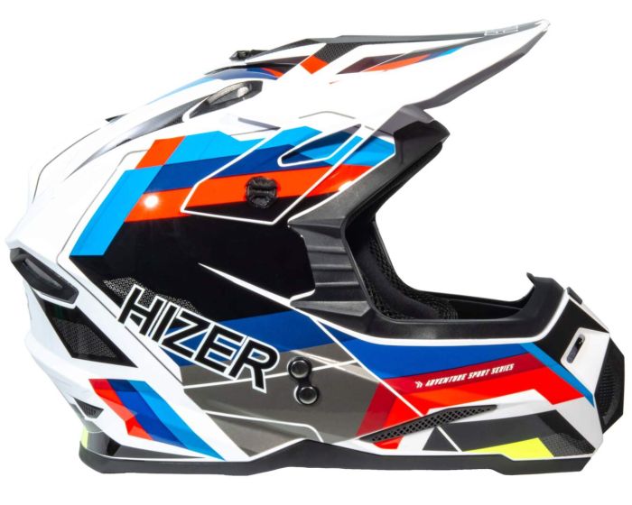 Шлем мото кроссовый HIZER J6801 №8 (XL) ADVENTURE