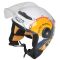 Шлем мото открытый HIZER J511 №1 yellow/black (S)